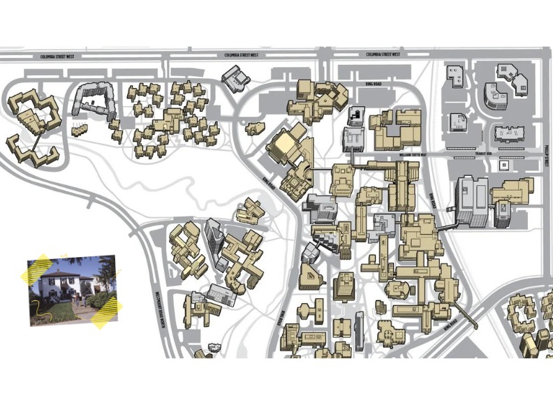 1998 campus map & graduate house