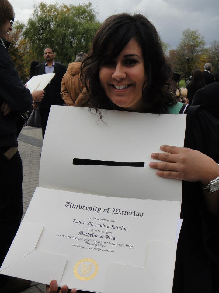 laura with her degree