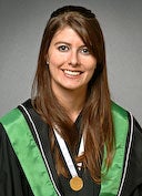 Laurie Vandervoort wearing gold medal