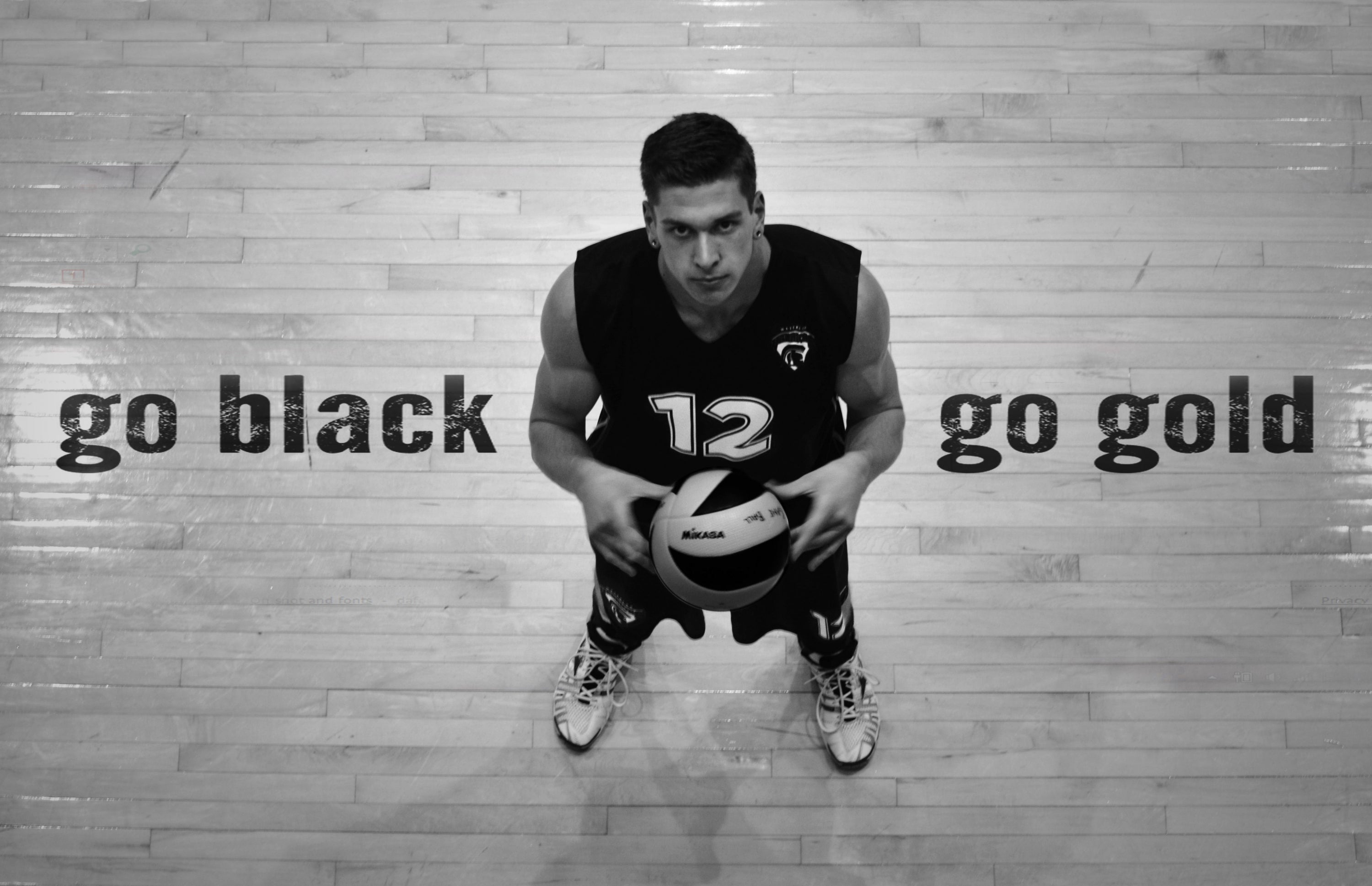 black and white photo of basketball player