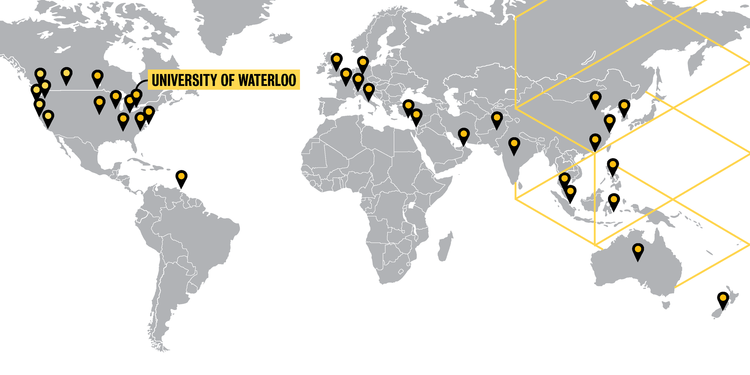 Map of alumni