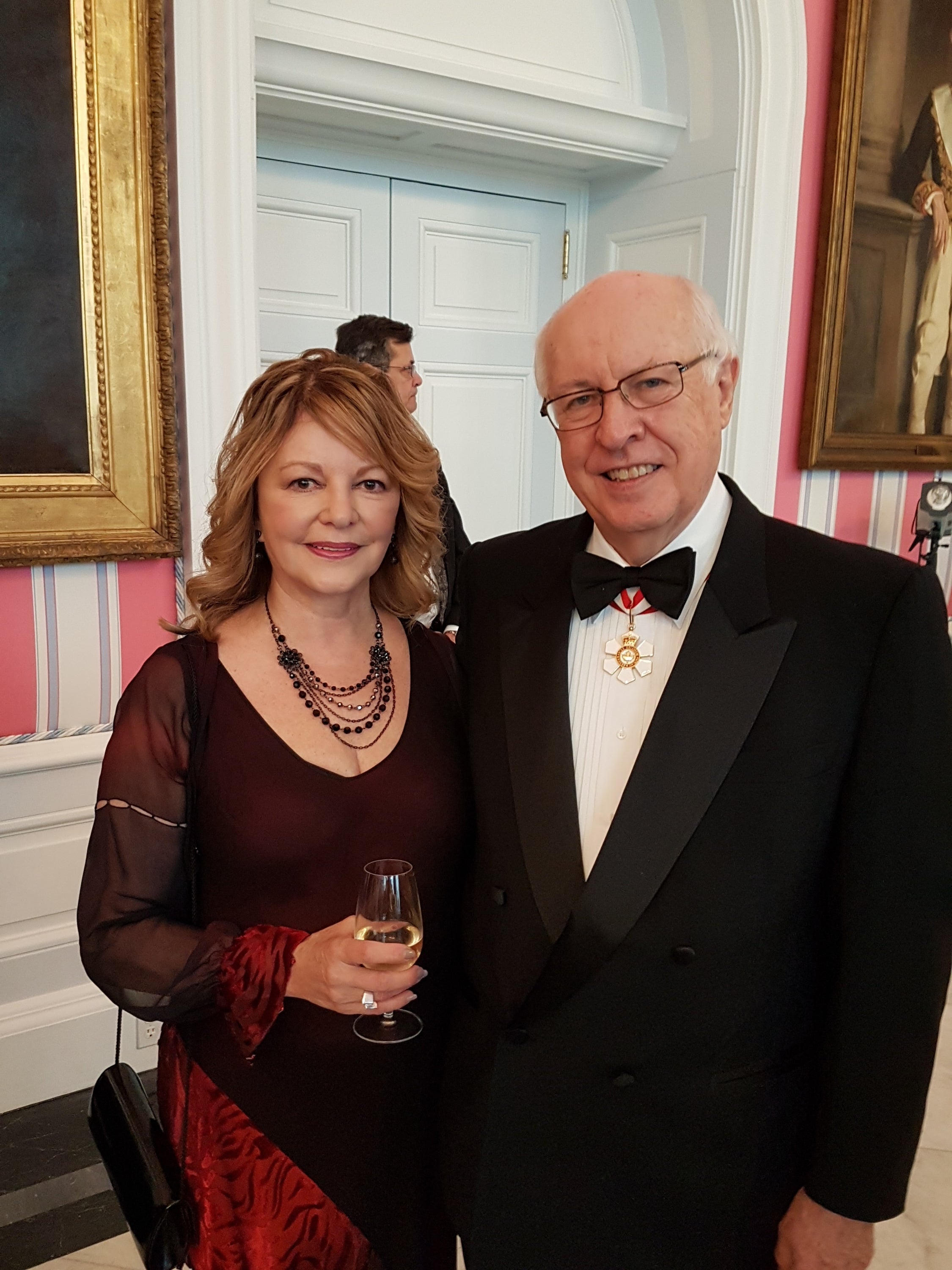 John English with his wife Irene at Rideau Hall