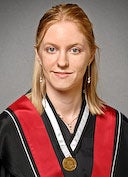 Katelyn Culliton wearing gold medal