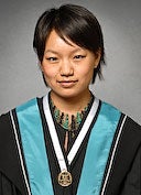 Kathy Lam wearing gold medal