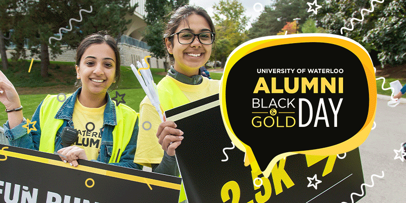 Volunteers at Alumni Black and Gold Day
