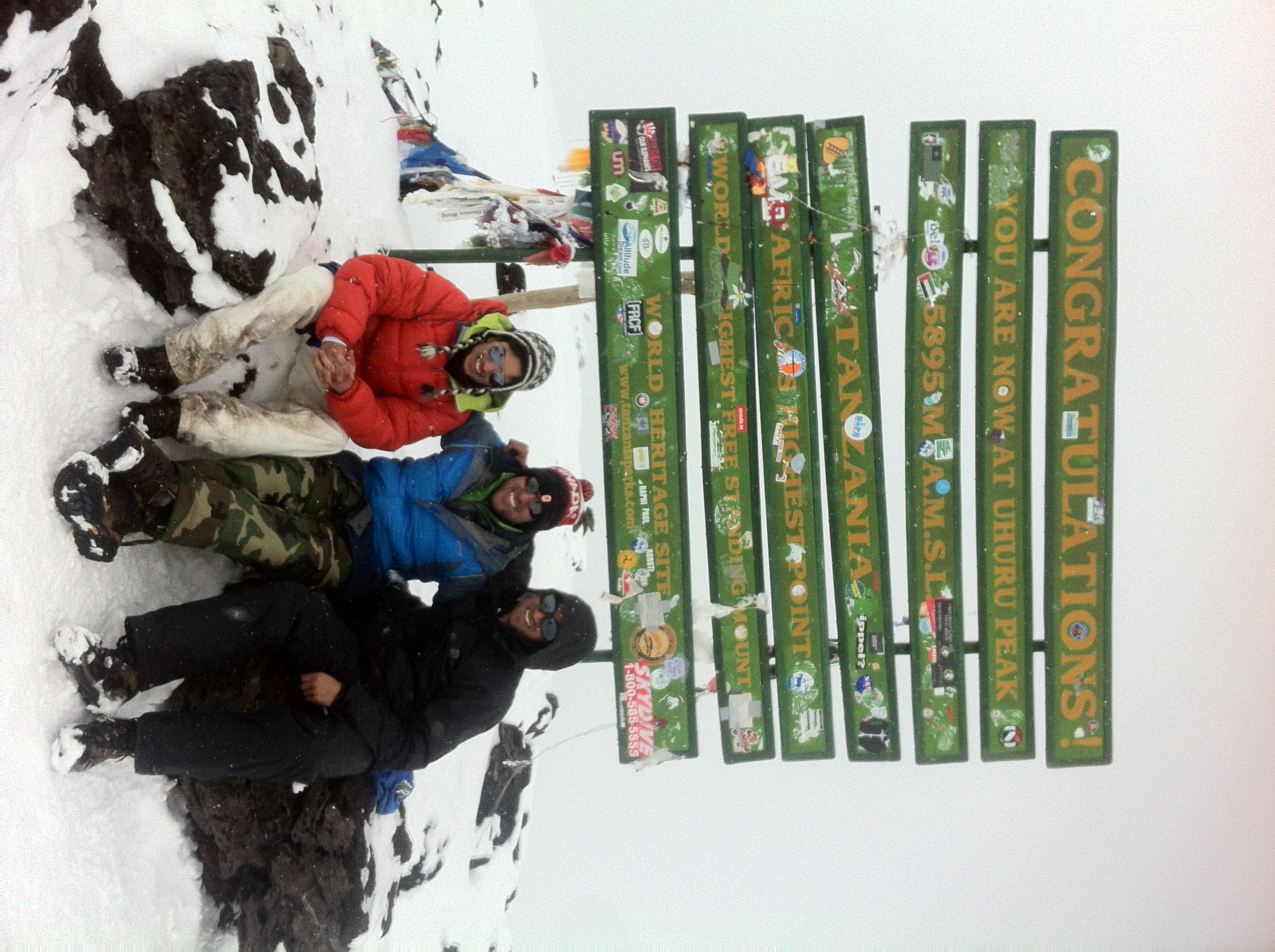 Zamir with friends on mountain