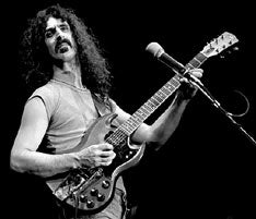 Frank Zappa playing guitar