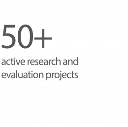 50+ active research and evaluation projects.