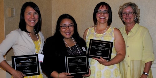 Therapeutic Recreation Ontario award winners.