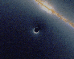 Black Hole Lensing (animated gif)