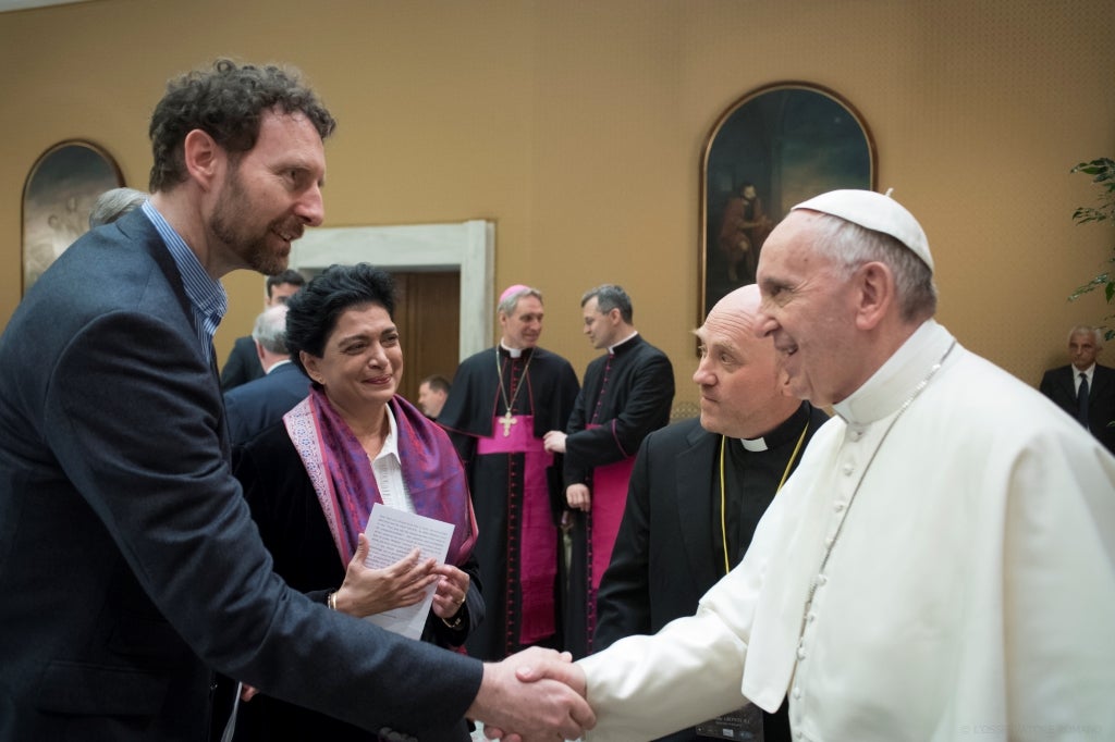 Achim Kempf with the Pope