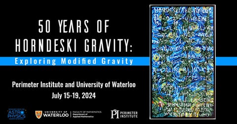 50 years of horndeski gravity website graphic
