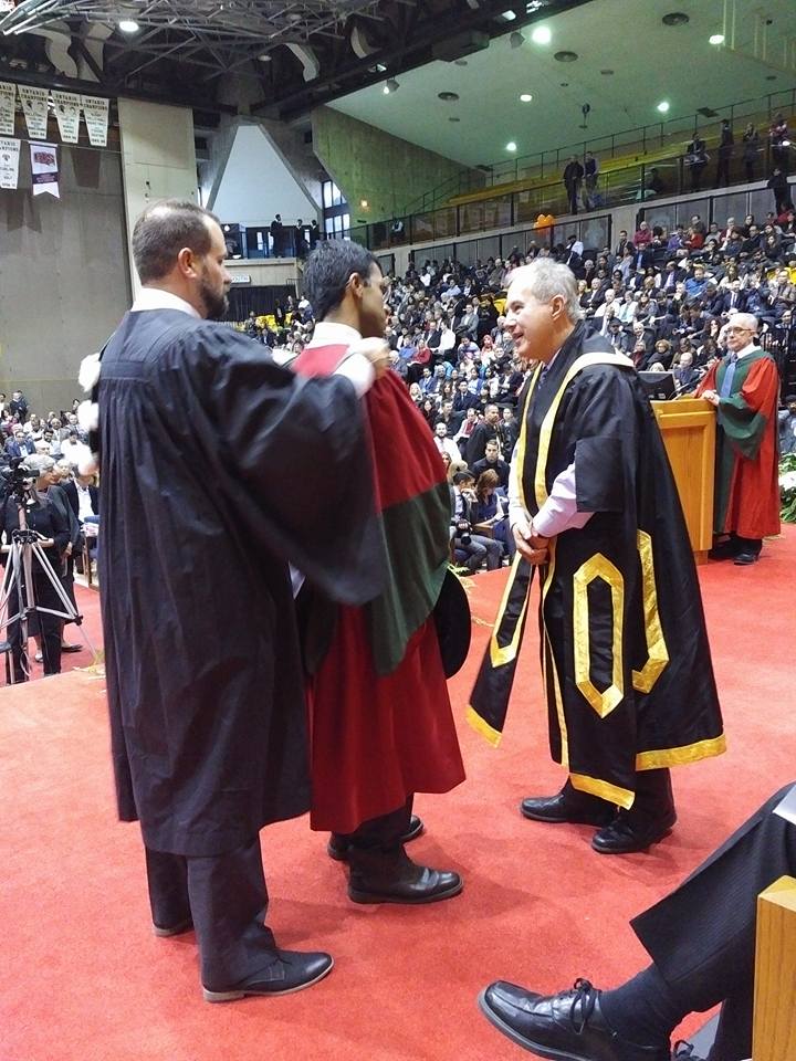 Steve George during the convocation ceremony