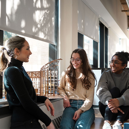 students in studio