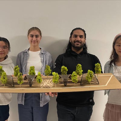 Students with project model