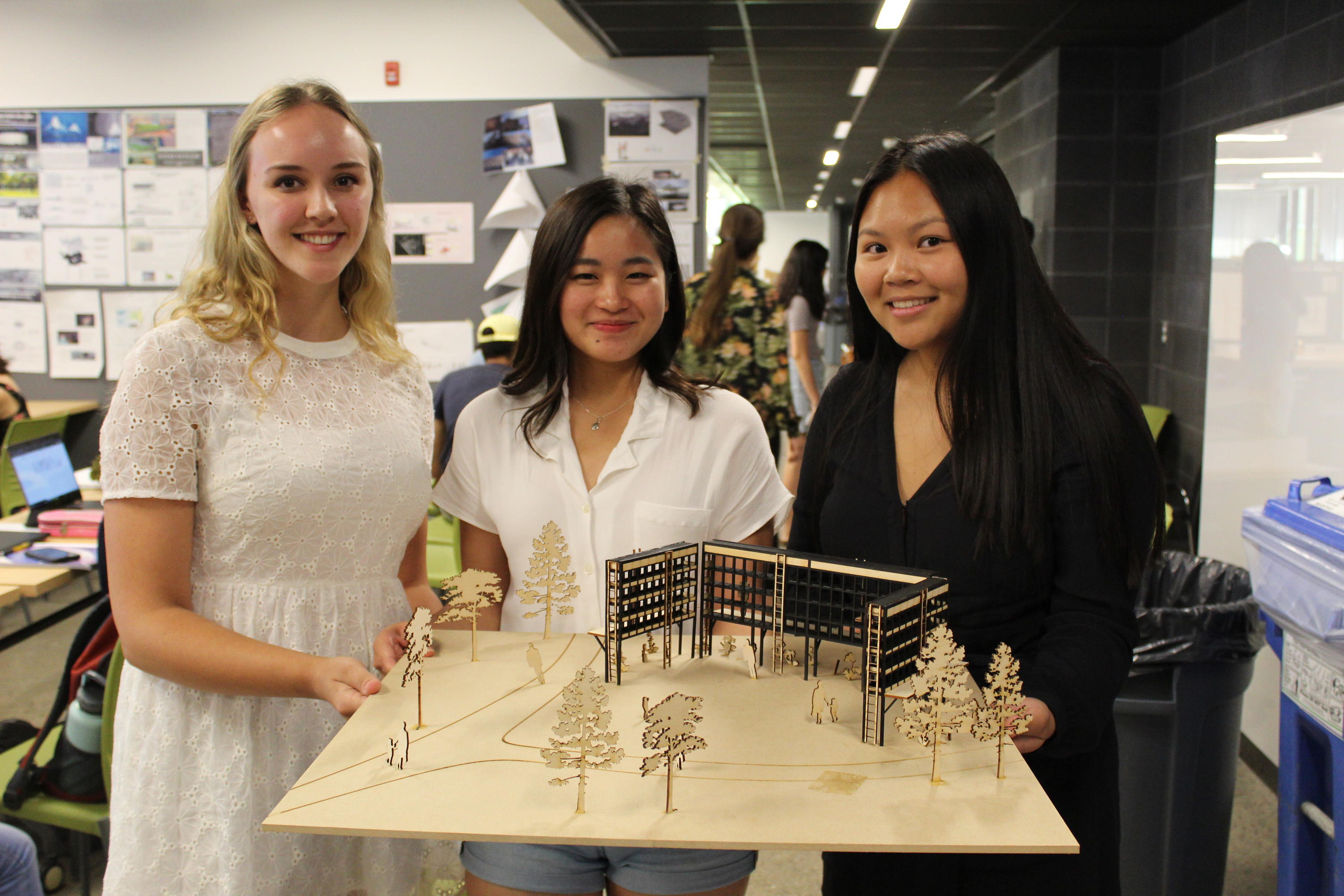 pavilion model with student group