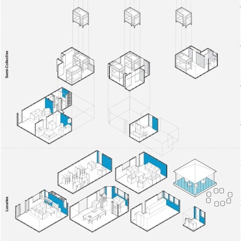 architectural drawing from the project Making Space for Community – Learning from Collective Living as a Basis for Designing Policy