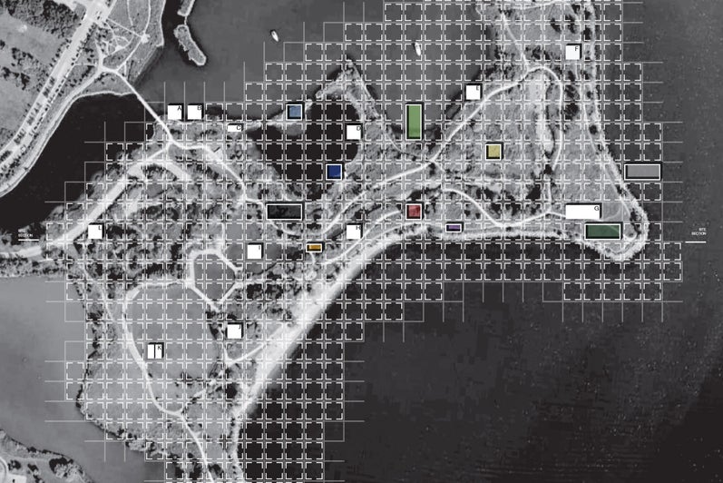 A site map covering all of the Toronto island.
