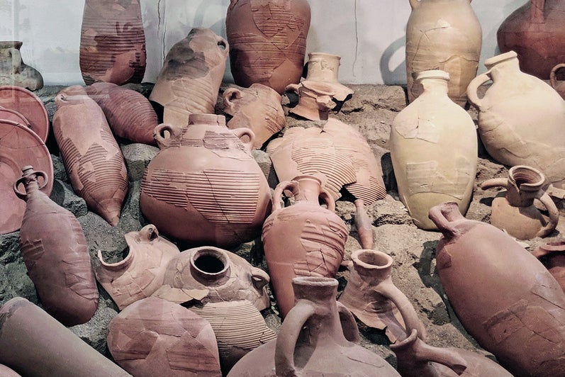 image of clay pots