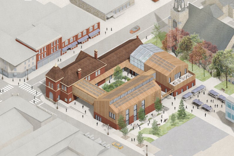 Exterior market design rendering