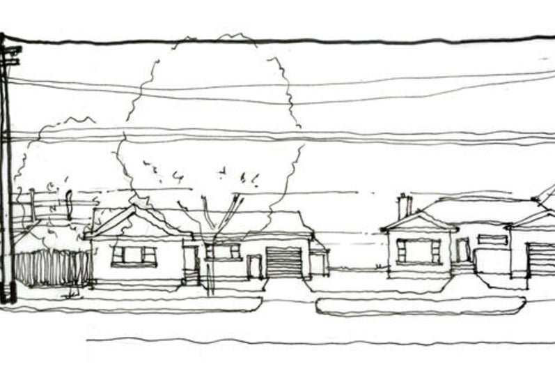 Sketch of Kitchener suburb