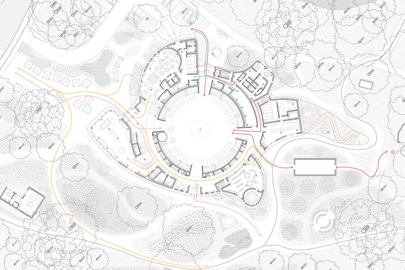 architectural site plan overhead view