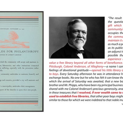 Andrew Carnegie’s “The Best Fields for Philanthropy”