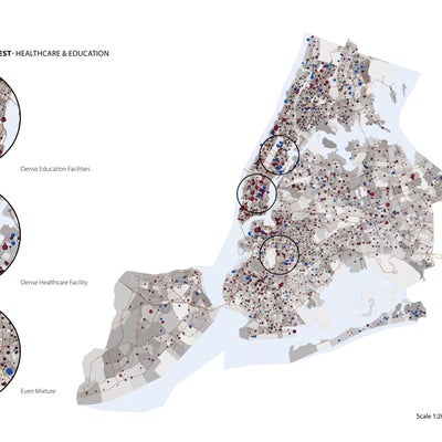 Existing Healthcare facilities and education institutions, NYC