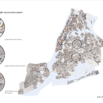 Existing Healthcare facilities and public libraries, NYC