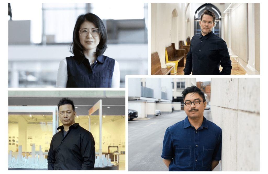 Headshot mosaic of Andrea Shing Ling, Nicholas Hoban, Vincent Hui and Clayton Lee