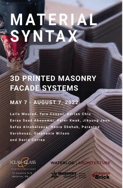 Material Syntax Clay Glass Exhibition Poster