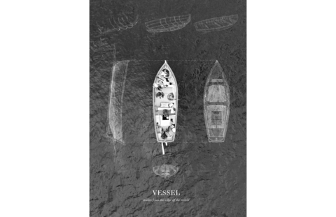 Liam Bursey thesis image, illustration, overhead view of three boats
