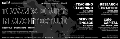 Towards Equity in Architecture Event Poster