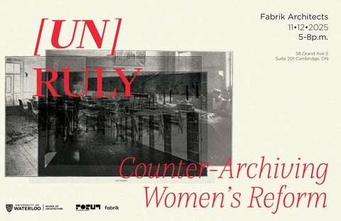 event details in red and black text on an off white background