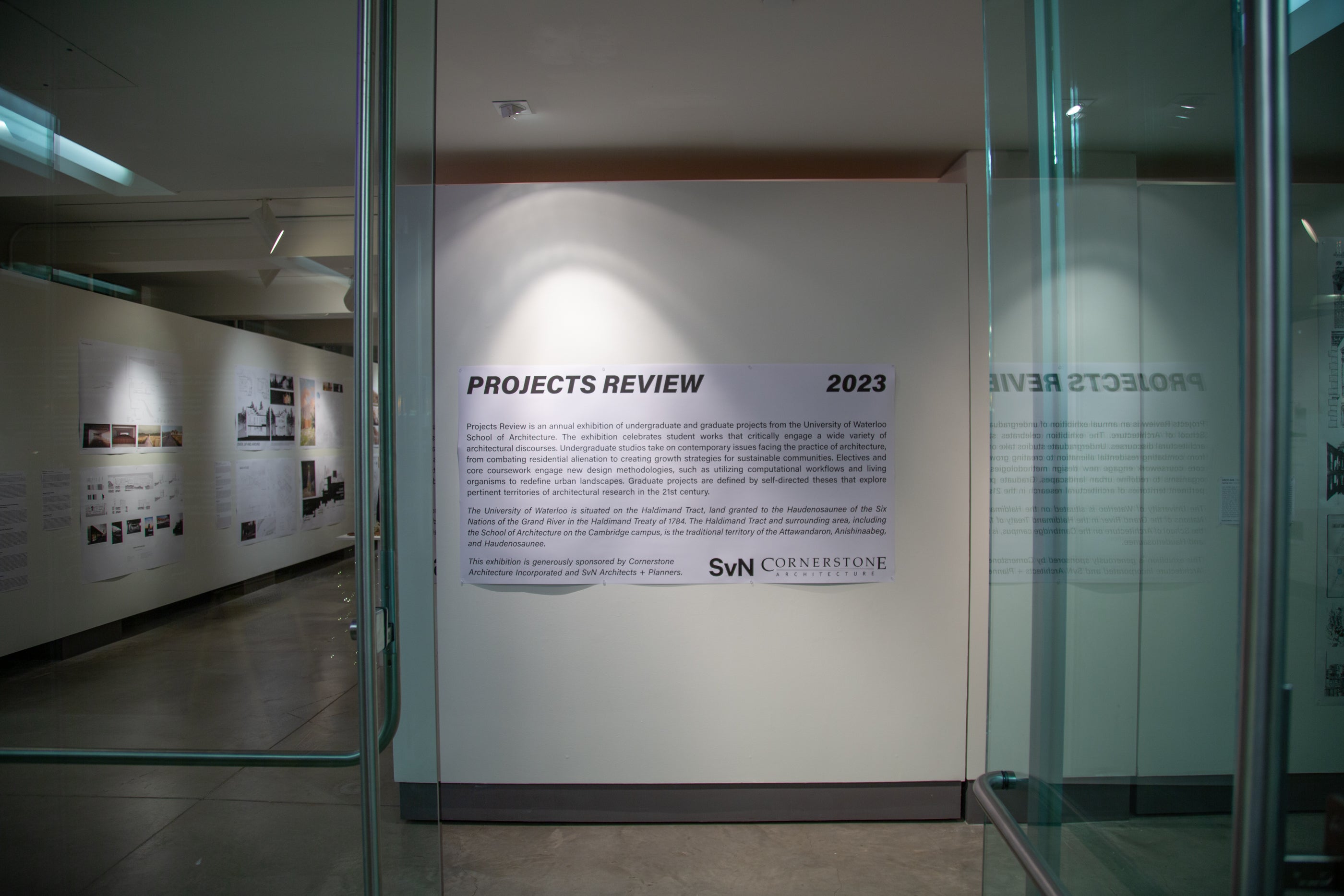 Installation view of the Projects Review 2023 exhibition