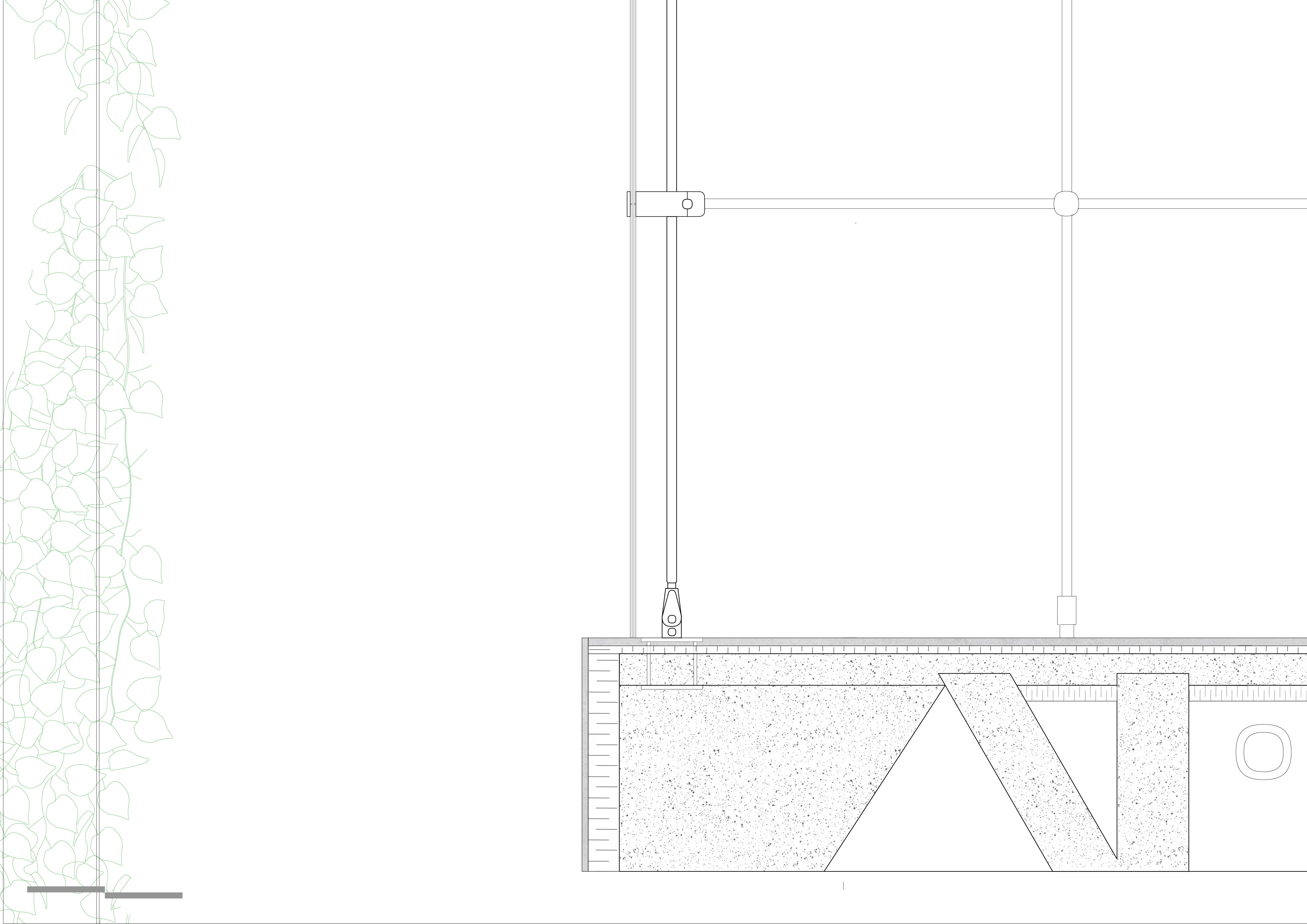 detailed architectural drawing of the floor section of a building