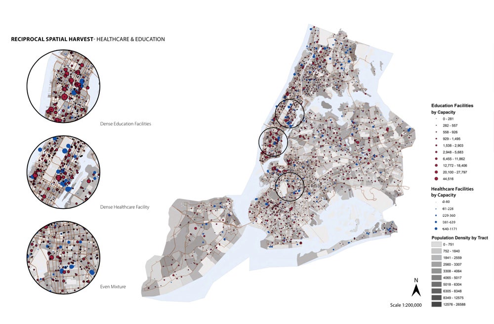 Existing Healthcare facilities and education institutions, NYC