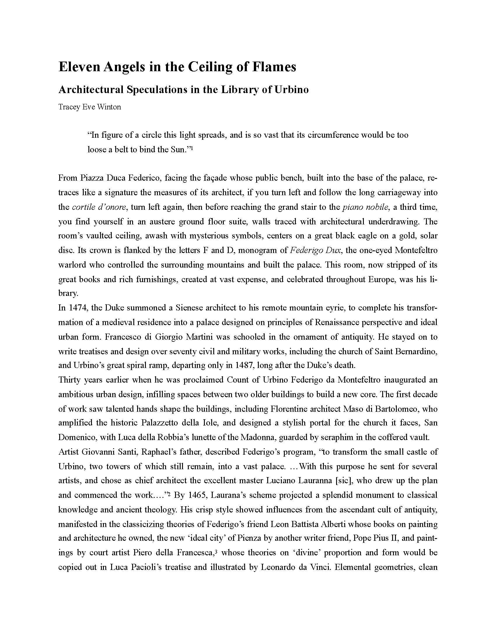 Tracey Eve Winton - Eleven Angels in the Ceiling of Flames 