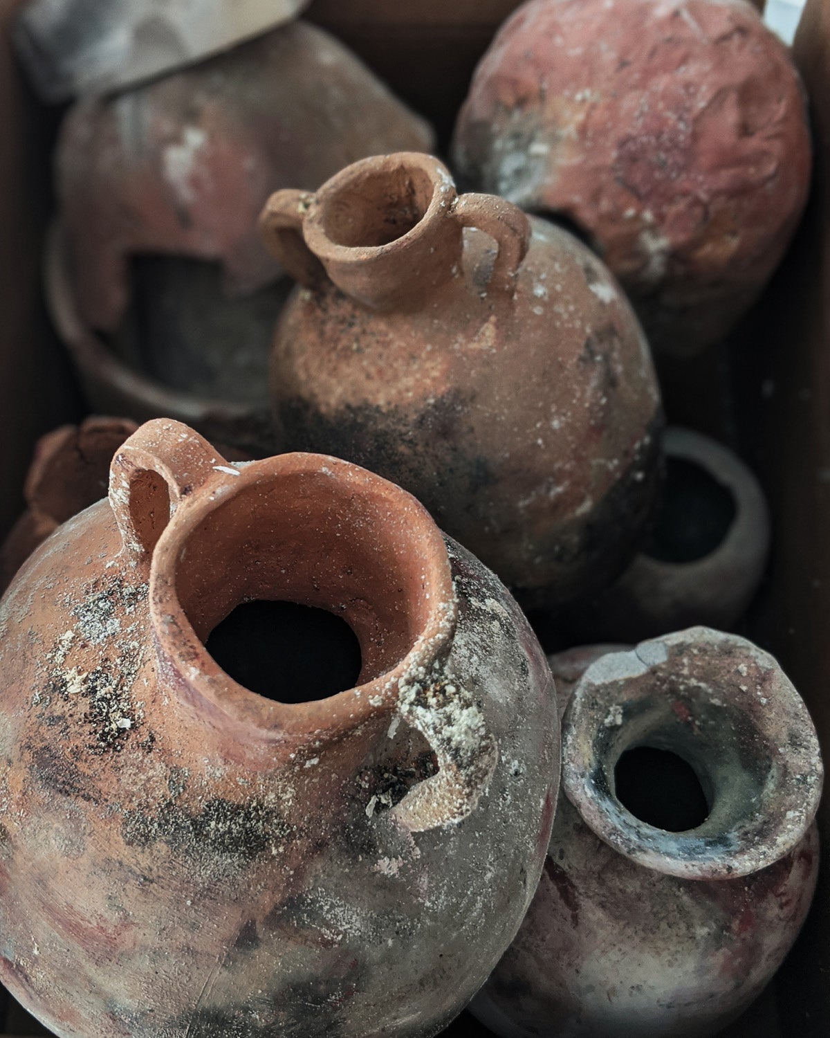 image of clay pots