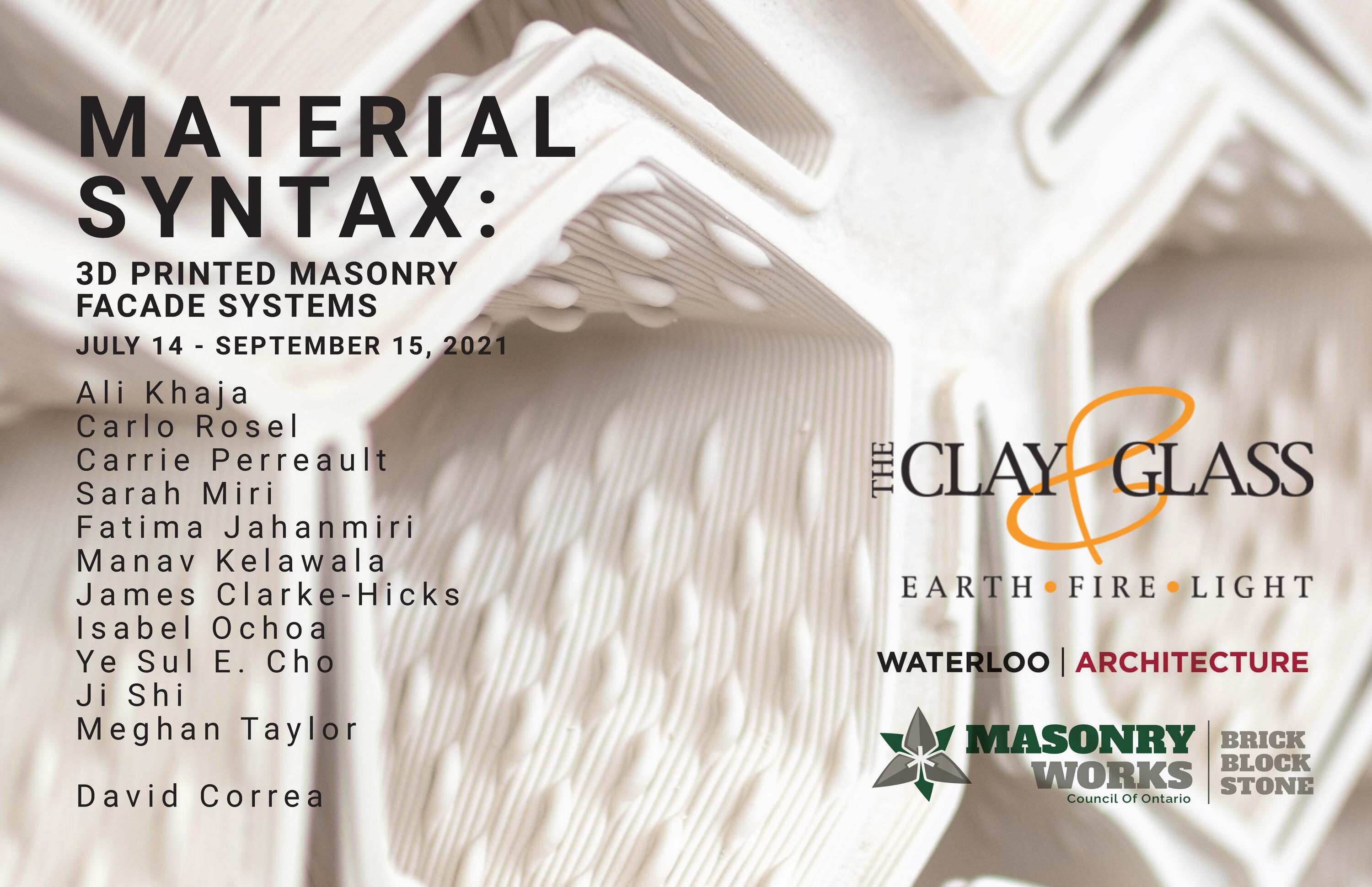 material syntax promotional poster