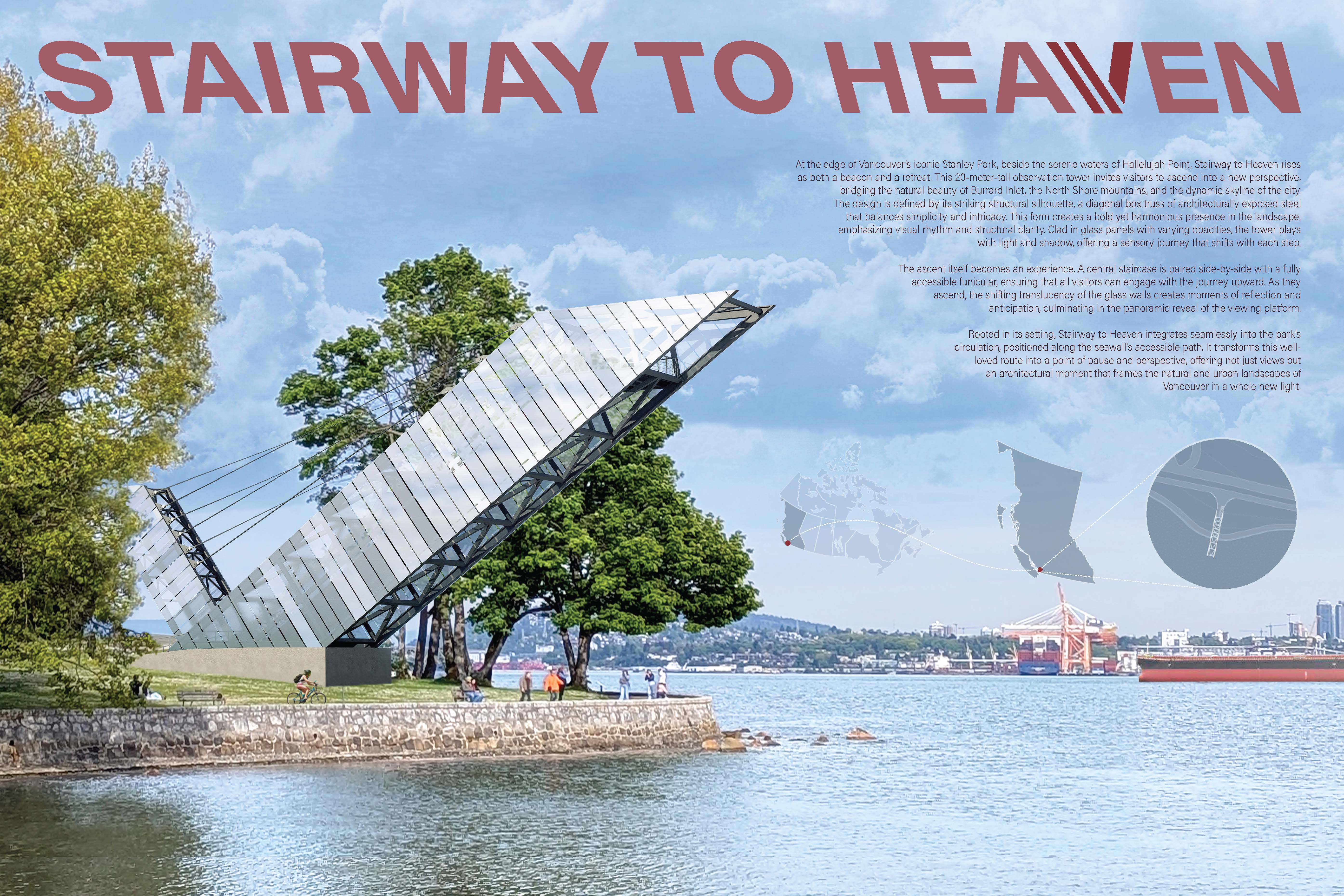 Stairway to Heaven a student architectural project by Yev Stepanyuk and Sadie Berzins