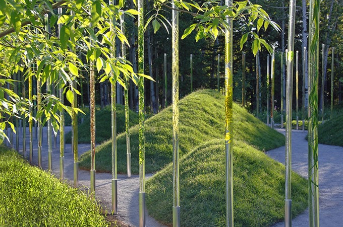 Image of a garden for the 7th edition of the International Garden Festival, in Grand-Métis, Quebec, 2006.