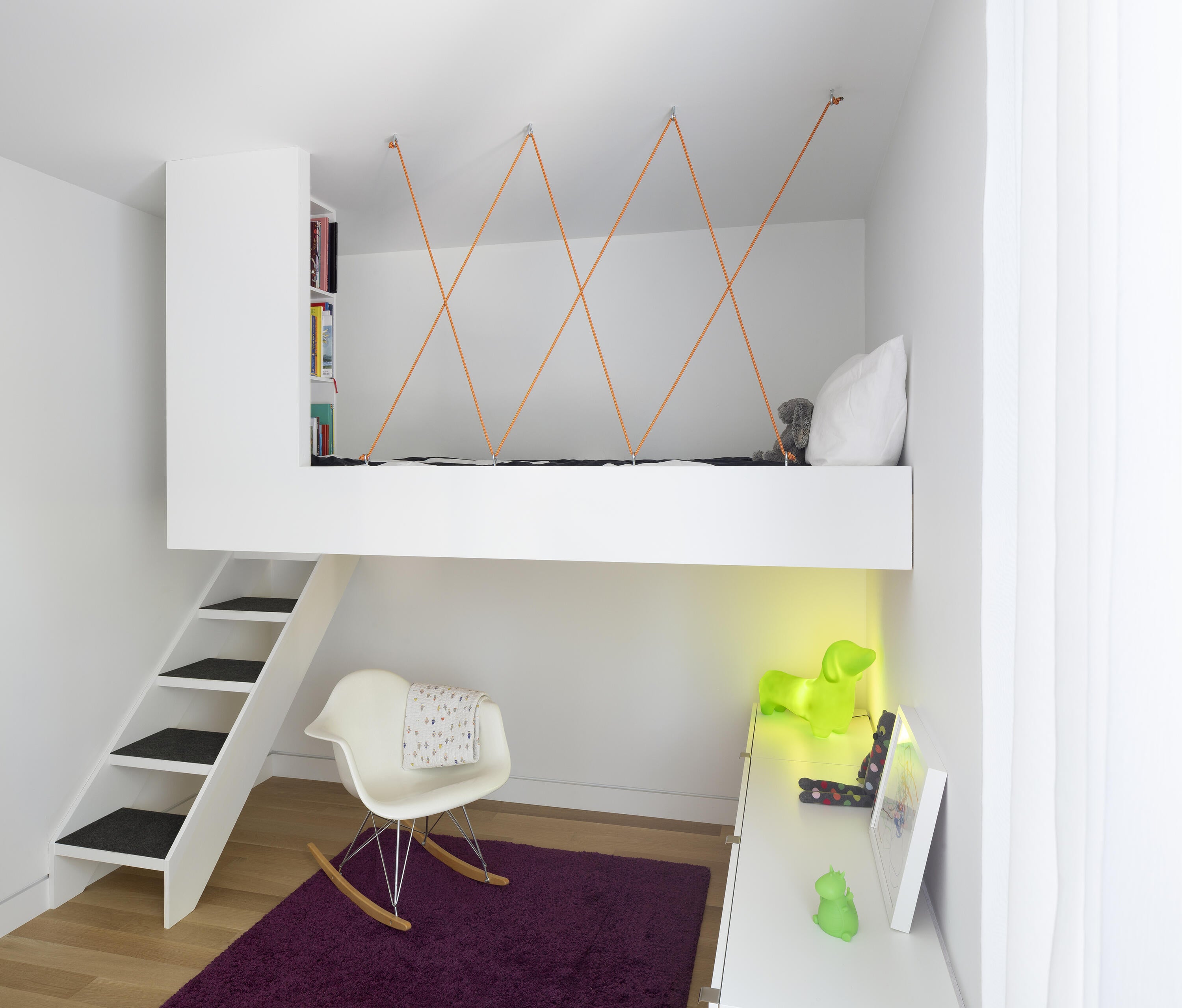 sleeping area of Bellwoods Lodge