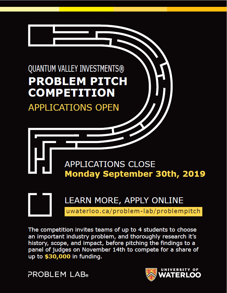 Problem pitch competition flyer