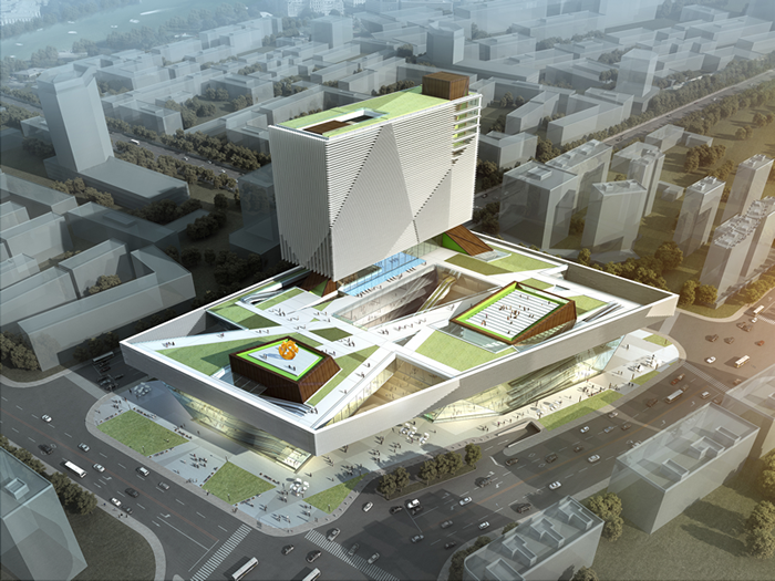 image of proposed Kunshan Phoenix Cultural Mall in Kunshan, China