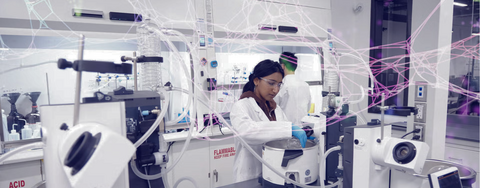 students in a lab