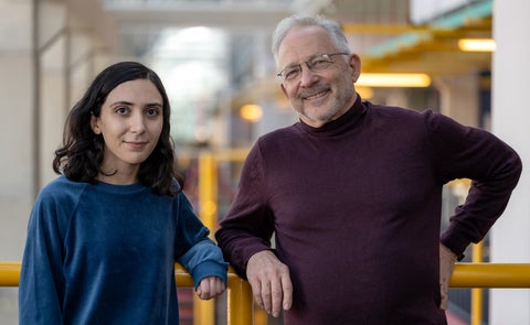 Master’s candidate Niki Hasrati and Professor Shai Ben-David