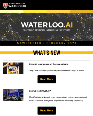 Waterloo.AI February 2024 Newsletter