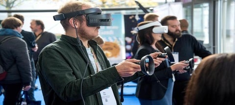Man Using VR