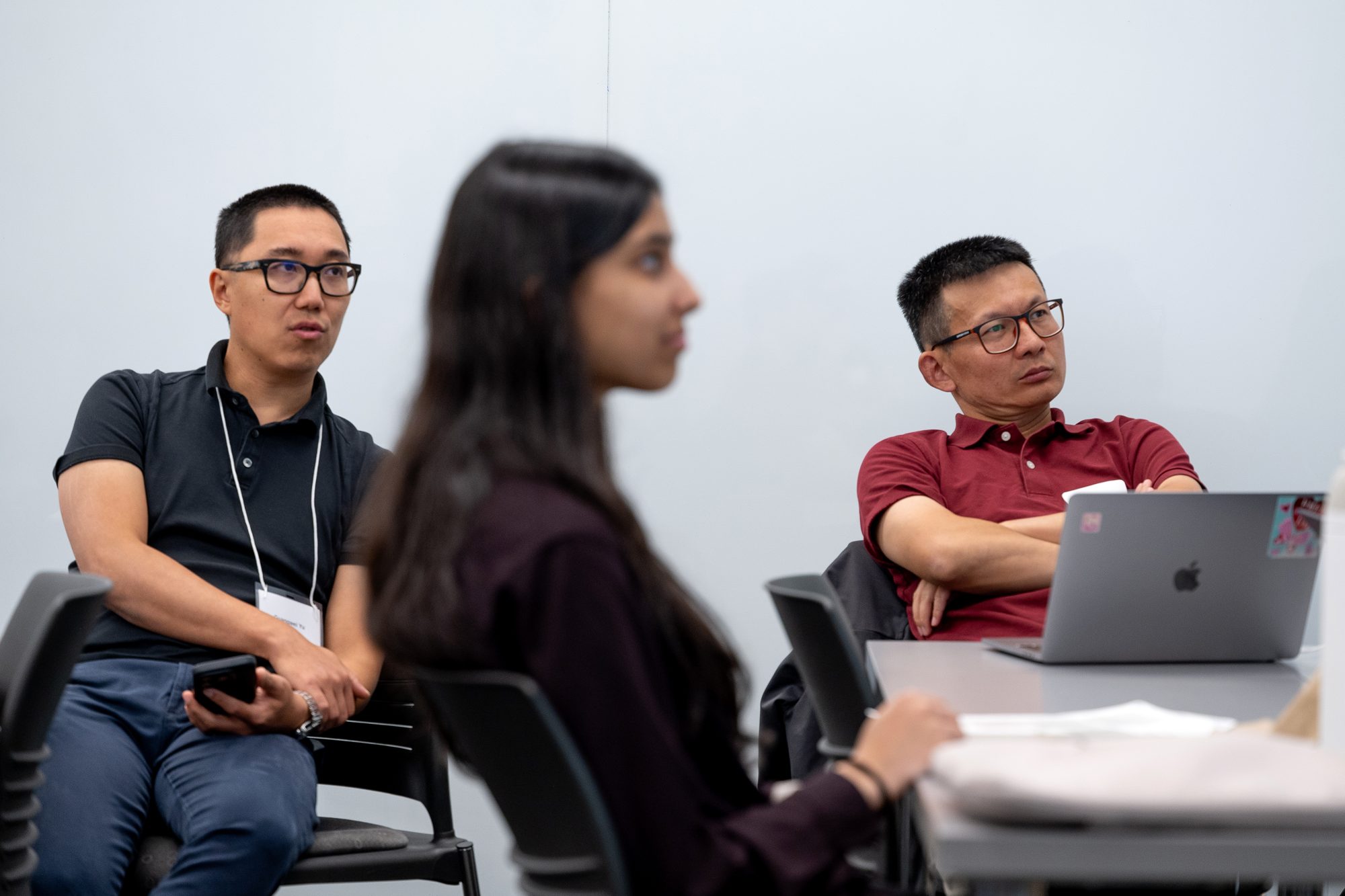 Attendees listen to a presentation during the TD Layer 6 visit